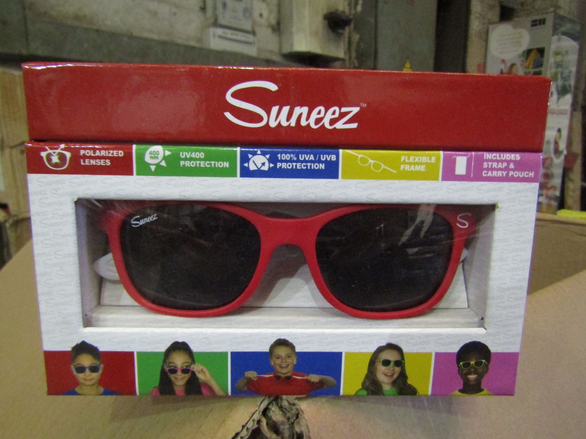 5x Suneez Sun Glasses, Red - New & Boxed.