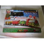 Deluxe Christmas Train Set With Realistic Sound & Light, 14 Pcs - Unchecked & Boxed.