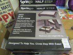 2x Springo Half Step Anti-Slip Platform - Unchecked & Boxed.