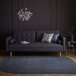 Montreal D040 Tobias Shaped Rug In Grey 120X170Cm RRP 35