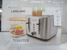 Lakeland Stainless Steel 4-Slice Toaster RRP 45