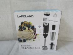 Lakeland Hand Blender Set with Whisk and Chopper Attachments RRP 55