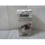 Lakeland Dualit Handheld Milk Frother black RRP 70