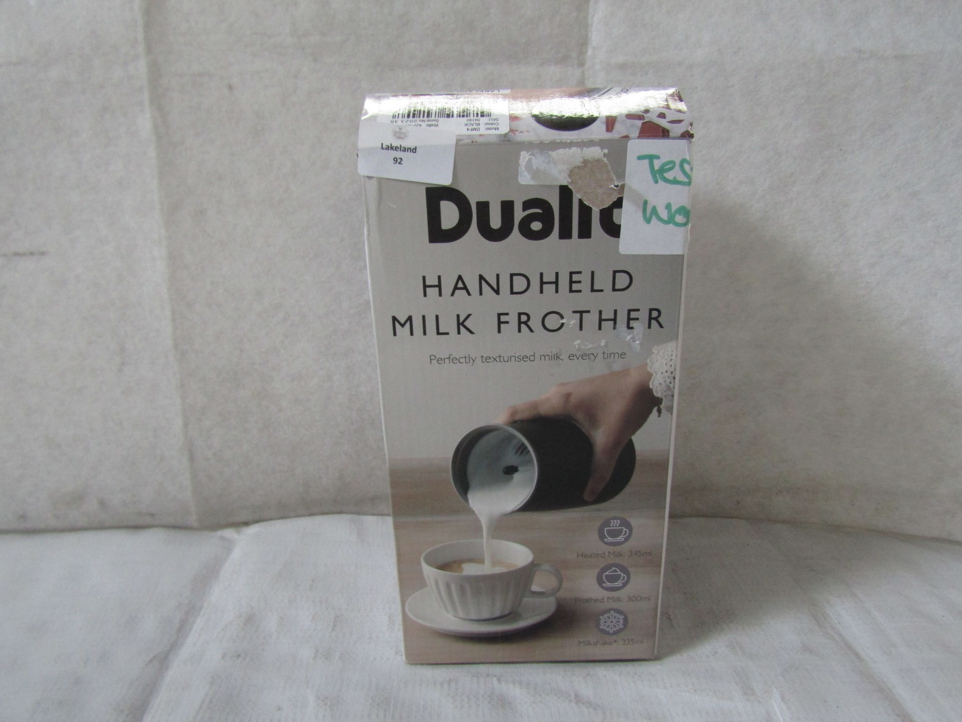 Lakeland Dualit Handheld Milk Frother black RRP 70