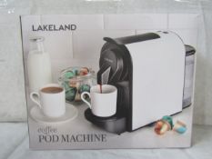 Lakeland Coffee Pod Machine White RRP 90