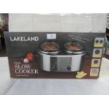 Lakeland 2 pot slow cooker RRP 50