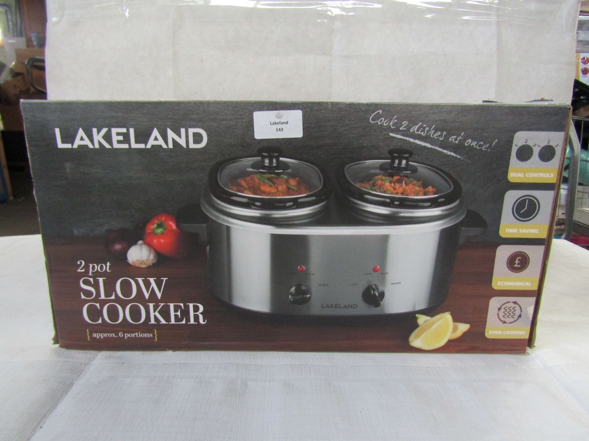 Lakeland 2 pot slow cooker RRP 50