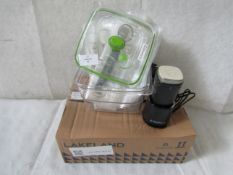FoodSaver Handheld Vacuum Sealer Plus 10 Bags and 1.2L Box RRP 55