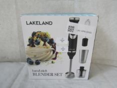 Lakeland Hand Blender Set with Whisk and Chopper Attachments RRP 55