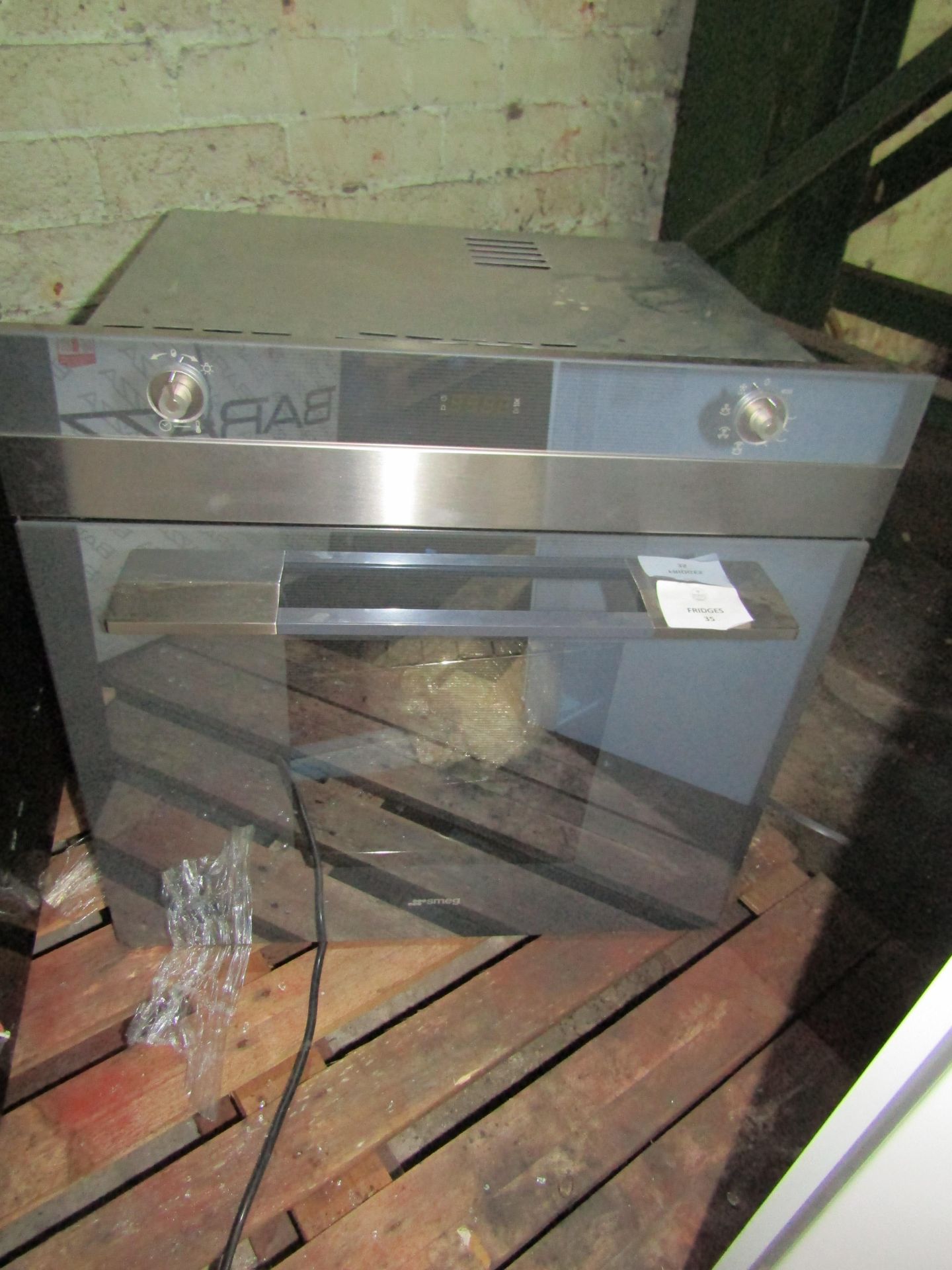 Smeg Single oven SC106SG, ex display, unchecked as needs to be wired in