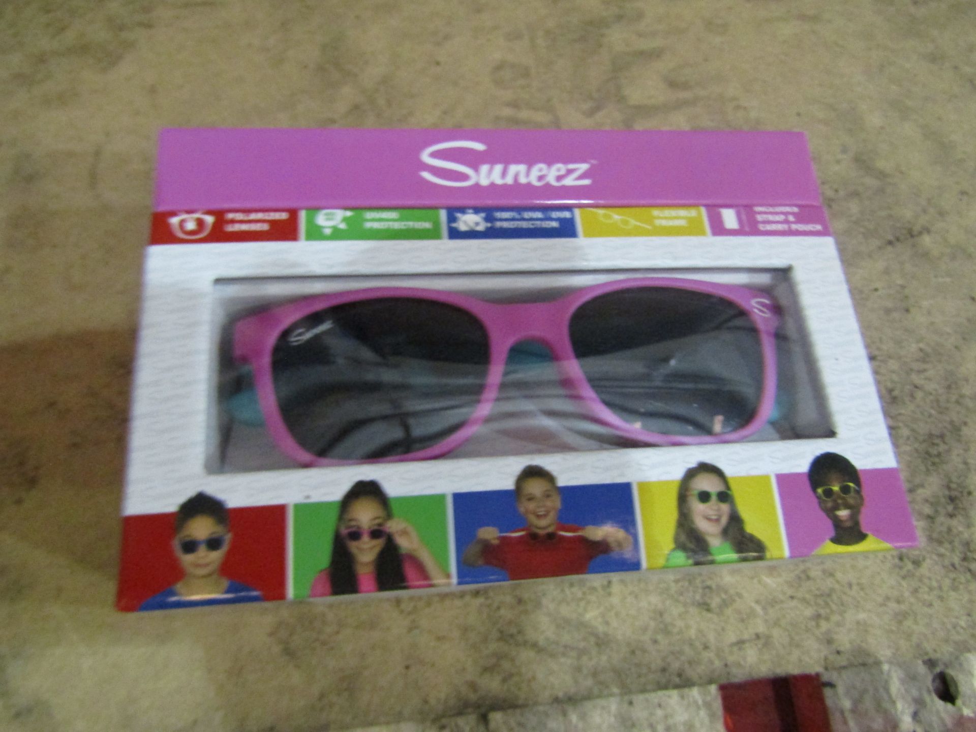 2x Suneez - Children's Pink Sunglasses - New & Boxed.