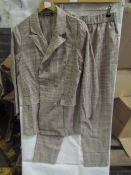 Simple Checkered Ladies Outfit Bottoms & Top Size: L - Good Condition.