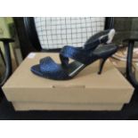 Ladies High Heel Shoes, Size Uk 5, Navy, Unworn & Boxed. See Image.