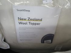 Soak & Sleep Soak & Sleep New Zealand Wool Superking Mattress Topper RRP 170