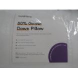 Soak & Sleep Soak & Sleep 80% Goose Down Superking Pillow - Medium RRP 75