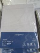 Soak & Sleep Soak & Sleep Silver Grey 200TC Egyptian Cotton Single Duvet Cover RRP 22