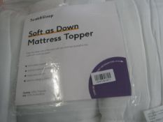 Soak & Sleep Soak & Sleep Soft As Down King Size Mattress Topper RRP 65