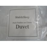 Soak & Sleep Duck Feather & Down Duvet - Superking - 4.5 Tog RRP 50