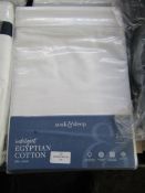 Soak & Sleep Soak & Sleep White 800TC Egyptian Cotton Single Duvet Cover RRP 42