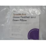 Soak & Sleep Soak & Sleep Goose Feather & Down Pillow Standard Pillows - 4 Pack - Medium RRP 85