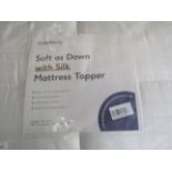 Soak & Sleep Soak & Sleep Soft as Down Microfibre with Silk Superking Mattress Topper RRP 180