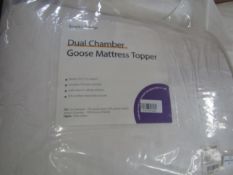 Soak & Sleep Soak & Sleep Goose Down Dual Chamber Superking Mattress Topper RRP 200