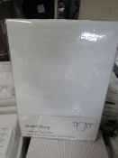 Soak & Sleep Soak & Sleep White 500TC Egyptian Cotton Single 30cm Fitted Sheet RRP 32