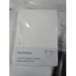 Soak & Sleep Soak & Sleep White 1000 Thread Count Supima Cotton King Size 40cm Fitted Sheet RRP 115