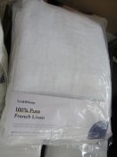 Soak & Sleep White French Linen Superking Pre-Packed Bed Set RRP 130