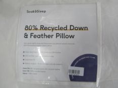 Soak & Sleep Soak & Sleep 80% Recycled Down Standard Pillow - Medium RRP 60