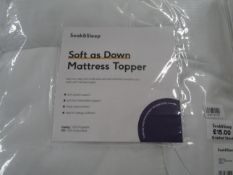 Soak & Sleep Soak & Sleep Soft As Down Single Mattress Topper RRP 45