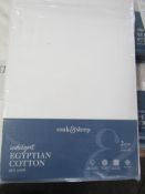 Soak & Sleep Soak & Sleep White 800 Thread Count Egyptian Cotton Single Flat Sheet RRP 30