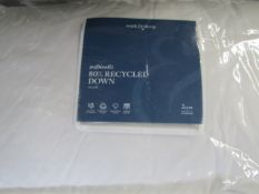 Soak & Sleep 80% Recycled Down Superking Pillow - Medium RRP 38