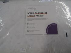 Soak & Sleep Soak & Sleep Duck Feather & Down Standard Pillow Pair - Medium RRP 37