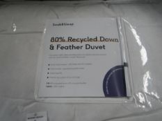 Soak & Sleep Soak & Sleep 9 Tog 80% Recycled Down Double Duvet RRP 98