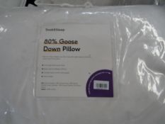 Soak & Sleep 80% Goose Down Superking Pillow - soft RRP 56