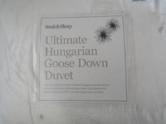 Soak & Sleep 90% Hungarian Goose Down Duvet Double 13.5 Tog RRP 225