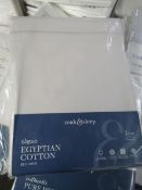 Soak & Sleep Soak & Sleep Silver Grey 200TC Egyptian Cotton Superking Duvet Cover RRP 41