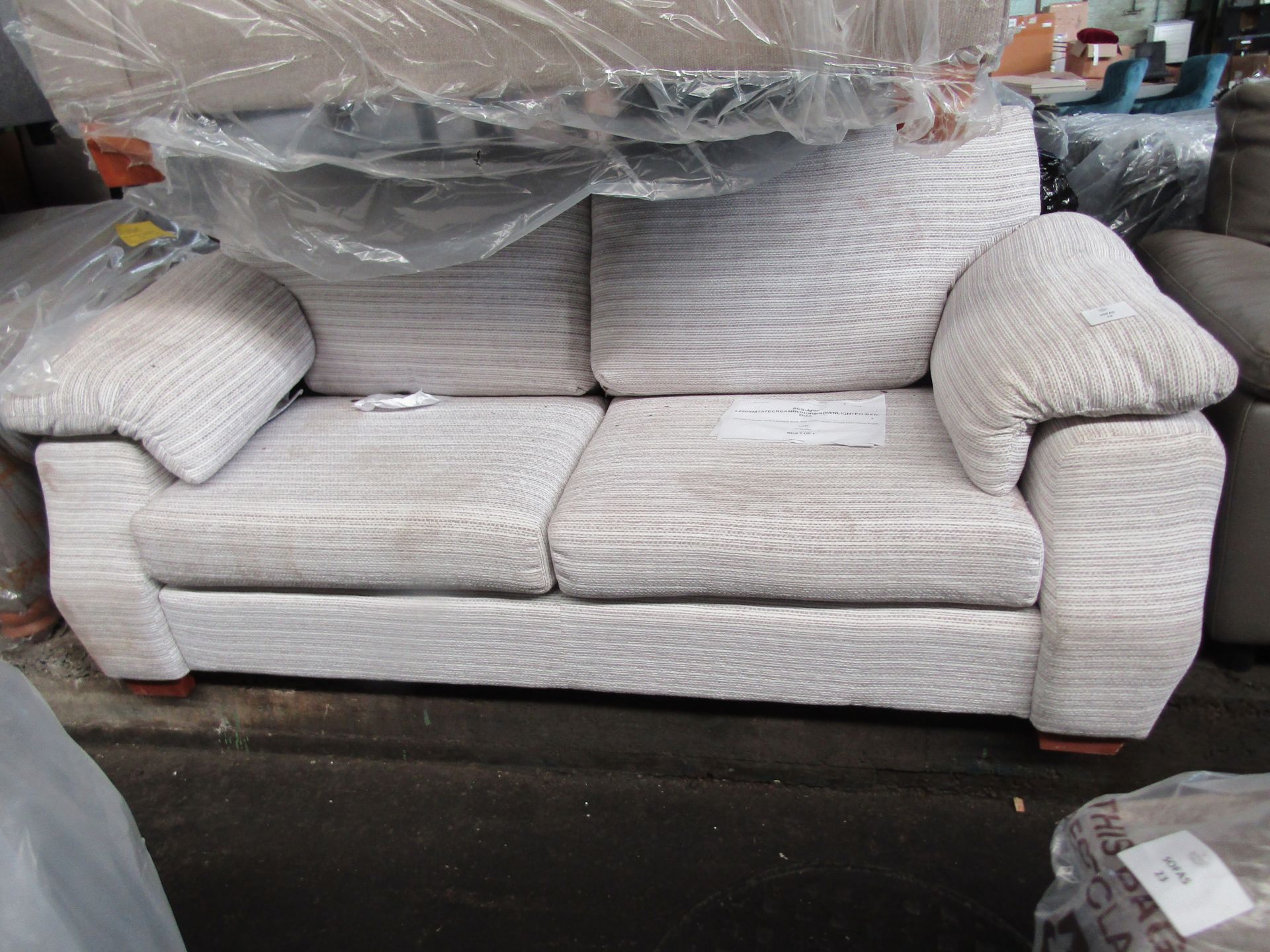 Whisper 3 Seater Sofa Standard Back Tate Cream Bohor Brown Light Wood Foam Acl02 RRP 1189About the - Image 2 of 2