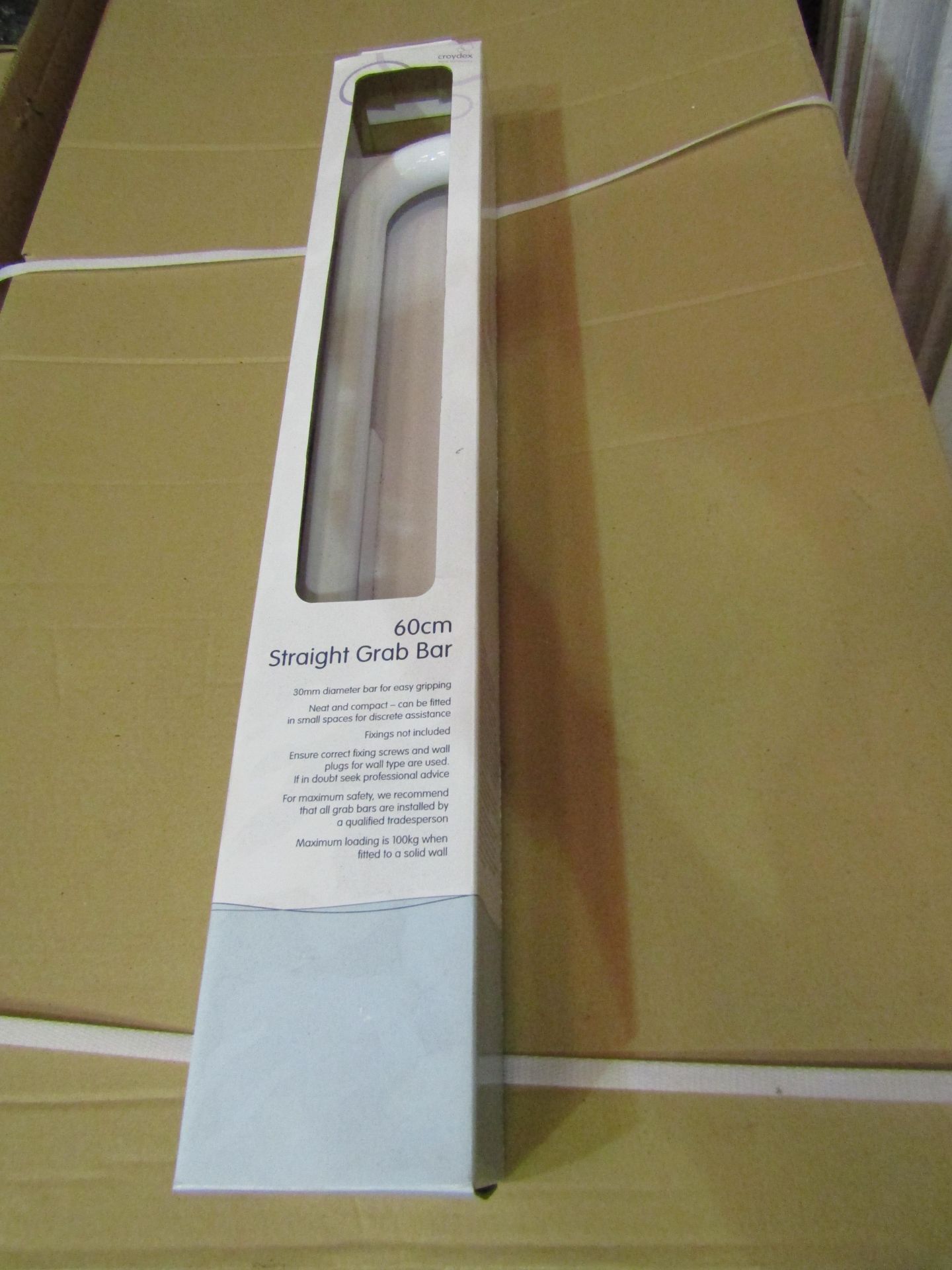 Croydex - 60cm Straight Grab Bar - New & Boxed.