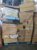 Pallet of unmanifested wholesaler clearance stock, can include Xmas, Automotive, fancy goods and