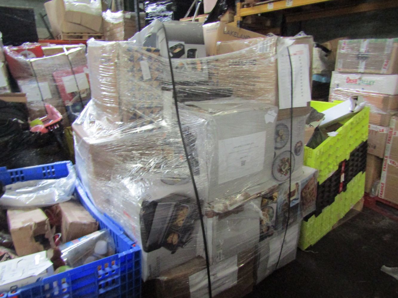 Pallets of Customer returns electricals and non electricals