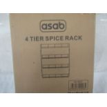 Asab - 4-Tier Spice Rack ( Door Mounted ) - Boxed.