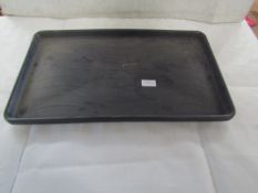 3X Black Plastic Trays - Good Condition.