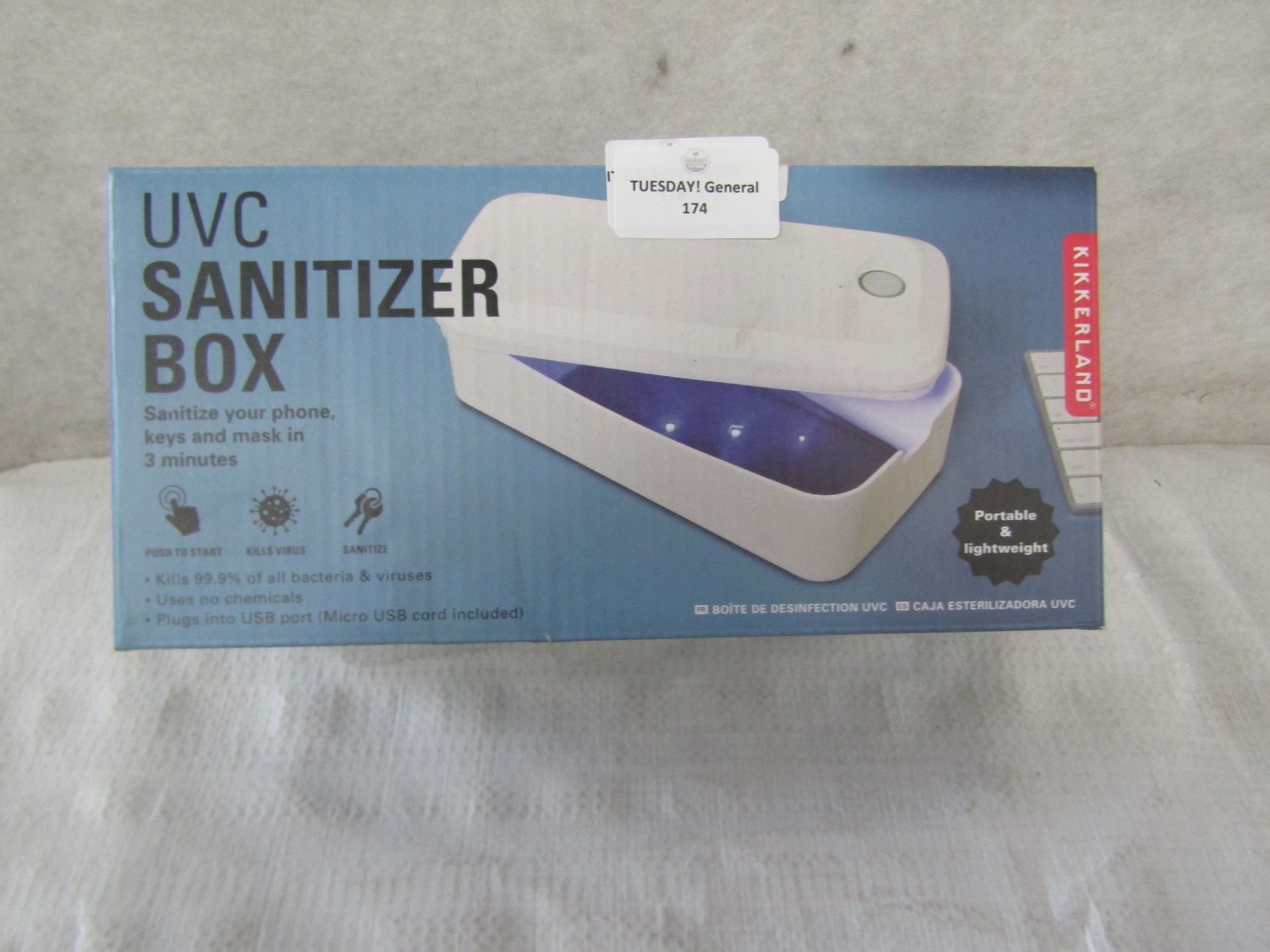 Kikkerland - UVC Sanitizer Box - Good Condition & Boxed.