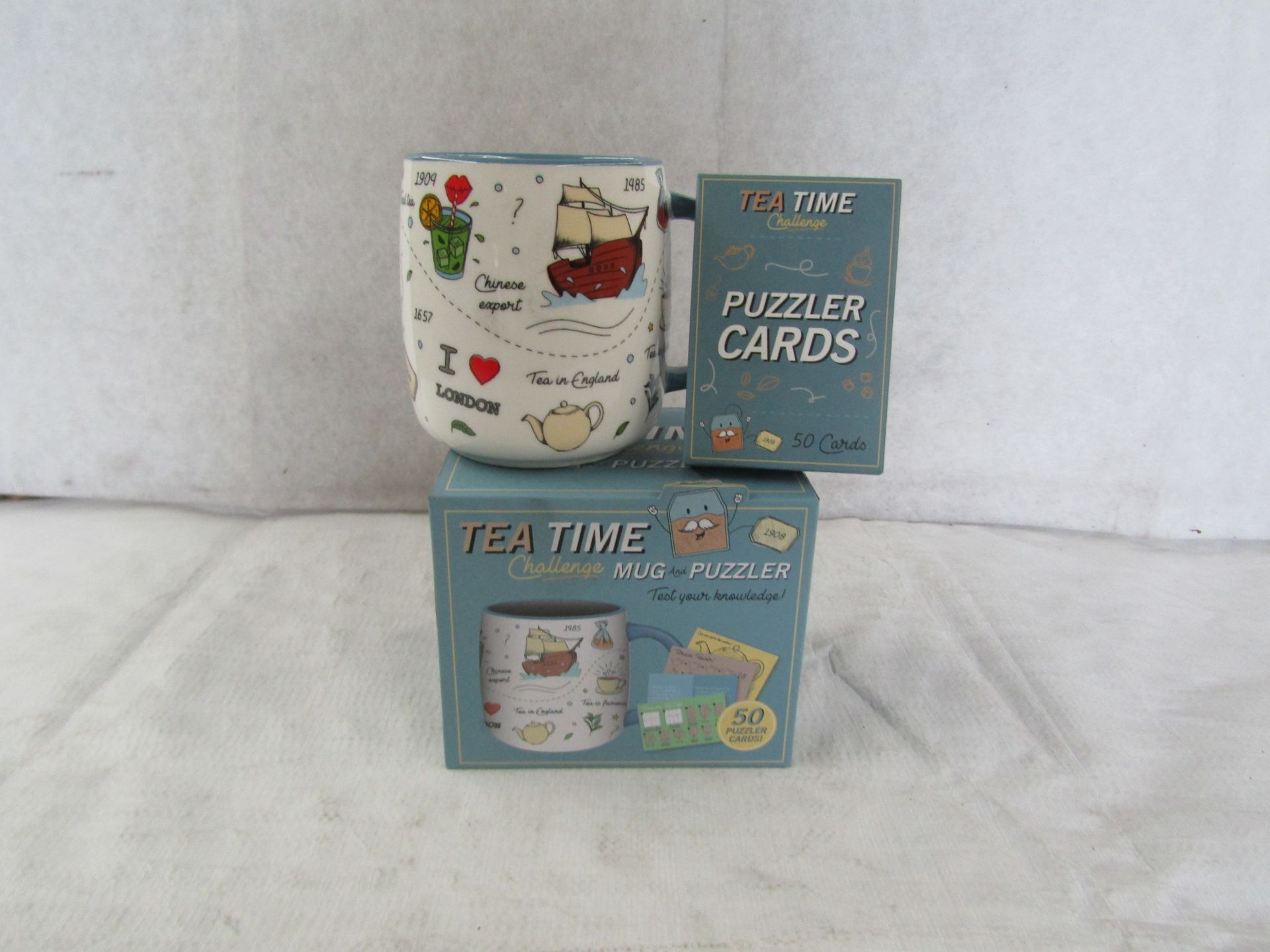 24X Teatime Challenge Puzzler - Includes 1x Mug & 50 Puzzler Cards - New & Boxed.