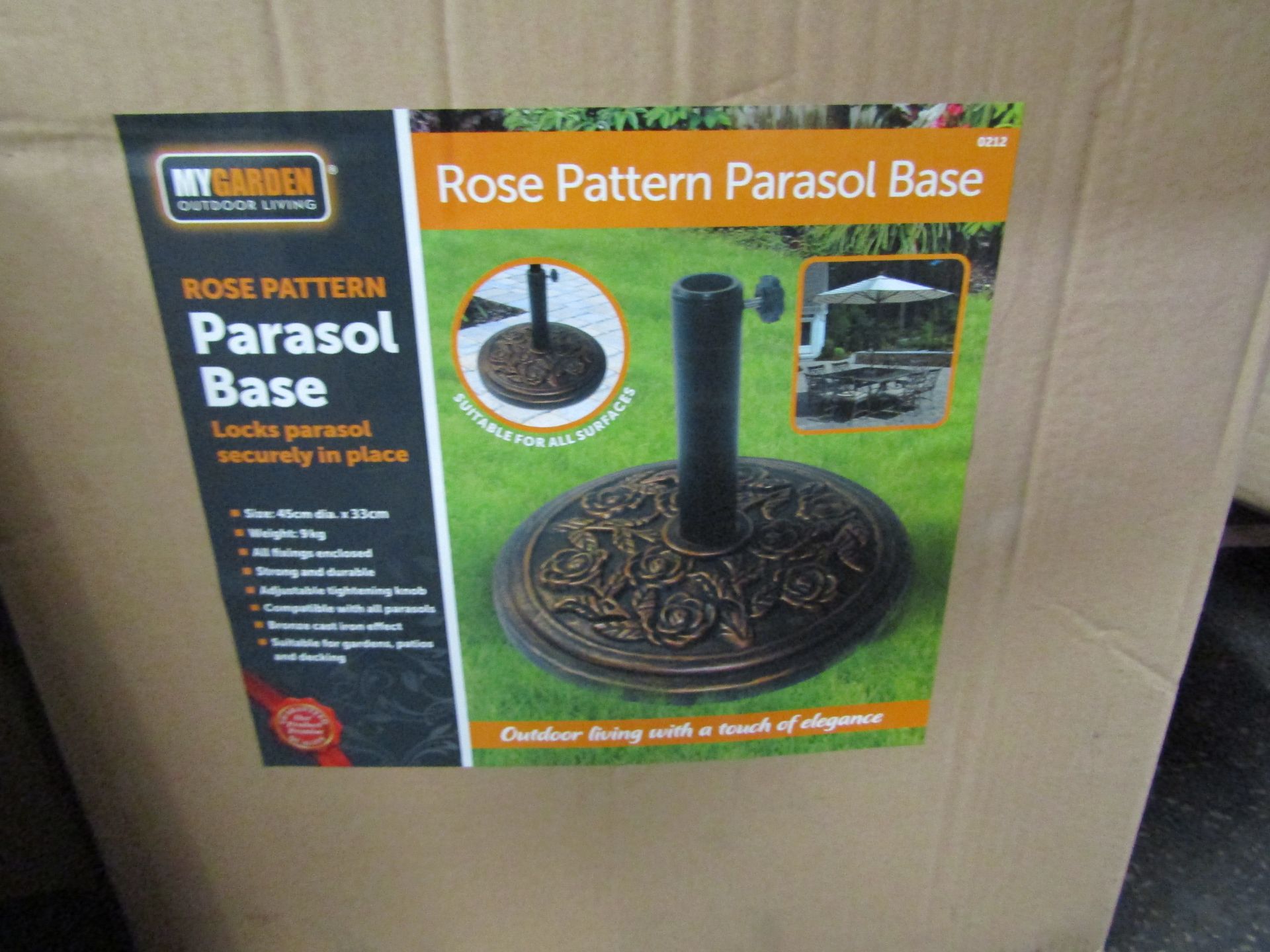 MyGarden - Rose Pattern 9KG Parason Base - Boxed.