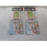 2X Kikkerland - New York City Map 50-piece Magnets - New & Packaged.