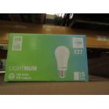 Pack of 15 Lightnum E27 13w LED light bulbs, new and boxed