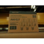24x Packs of 6 Ampton A60 E27 8w LED filament light bulbs, new and boxed